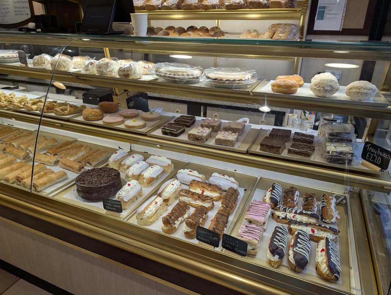Cream eclairs